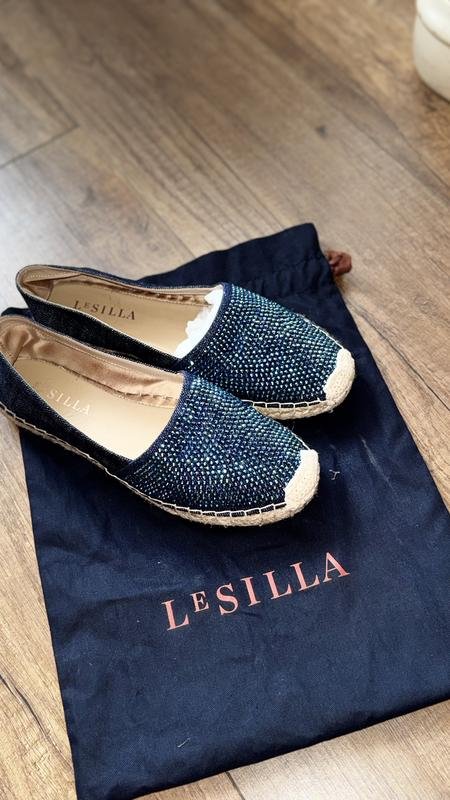 Damen Le Silla Espadrilles Marineblau Denim 37