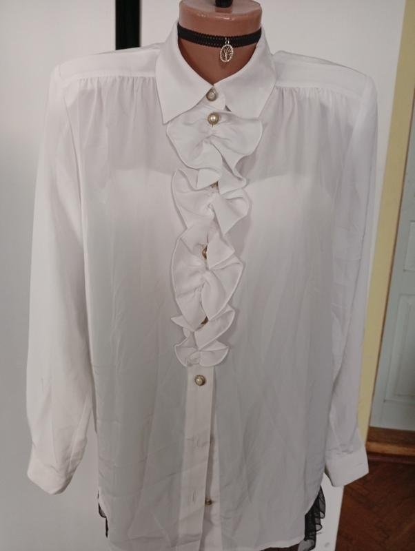 Femme American Vintage Chemisier Blanc Polyester L