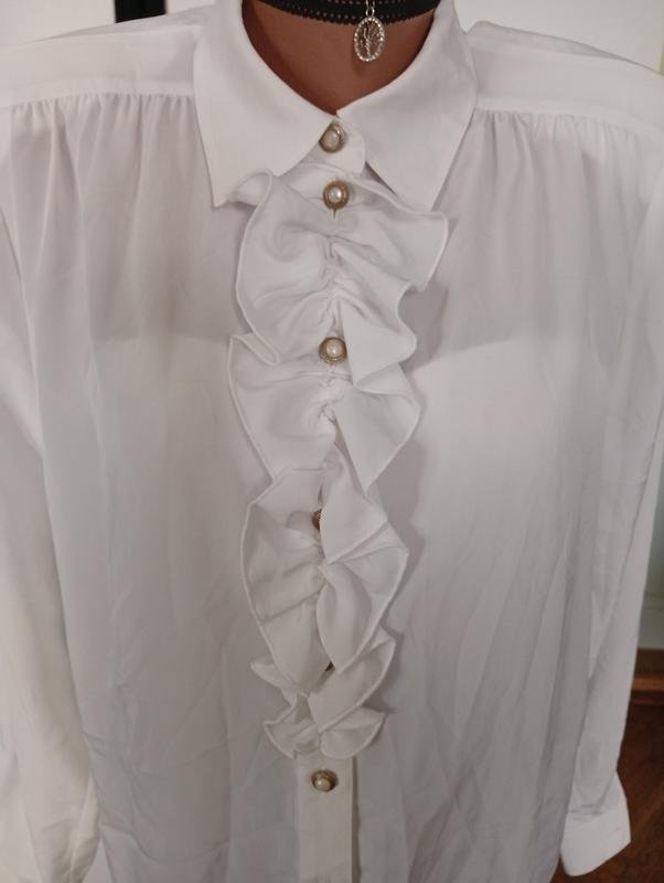 Femme American Vintage Chemisier Blanc Polyester L