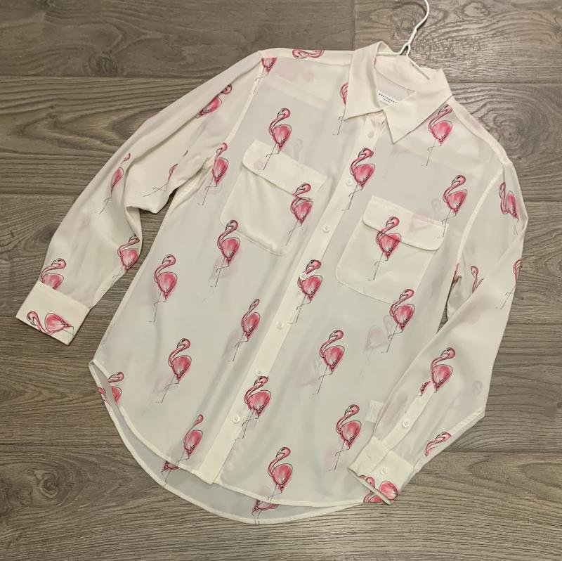 Women Equipment Shirt White Silk S