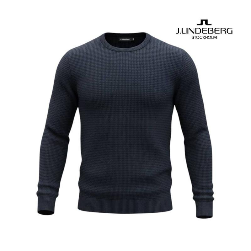 Men J.Lindeberg Sweater Navy Cotton L