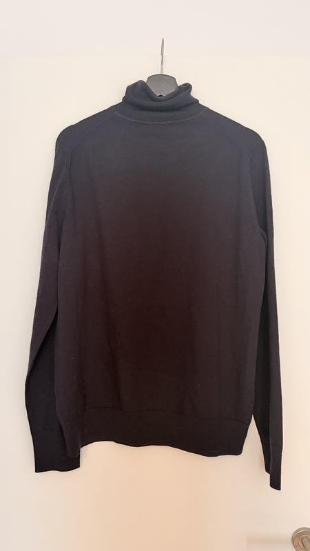Homme ARKET Col Roulé Bleu Marine Laine L