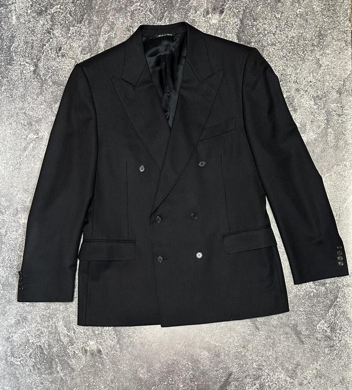 Herren Canali Anzug Schwarz Wolle L