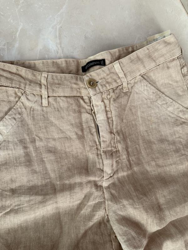 Women C.P. Company Trousers Beige Linen XS