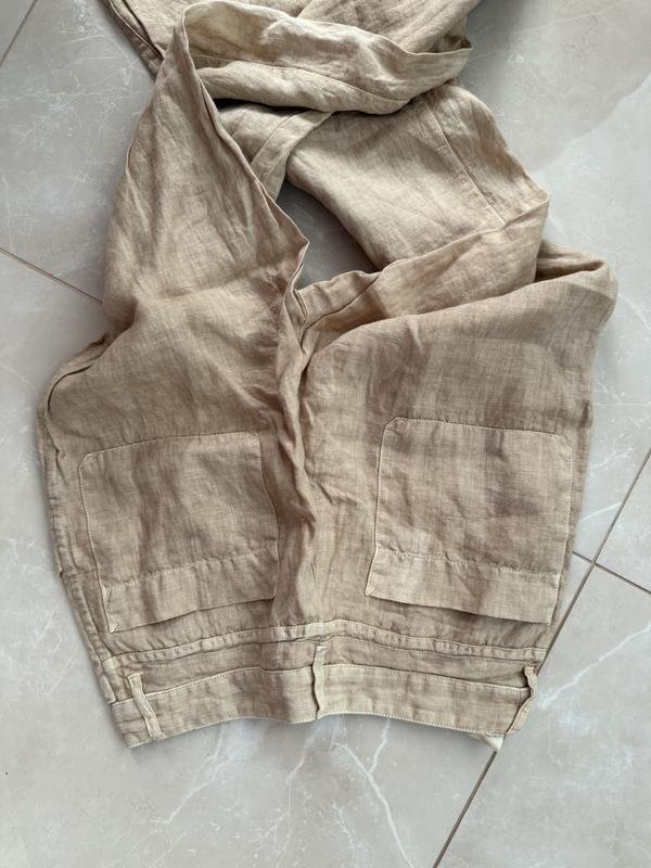 Women C.P. Company Trousers Beige Linen XS