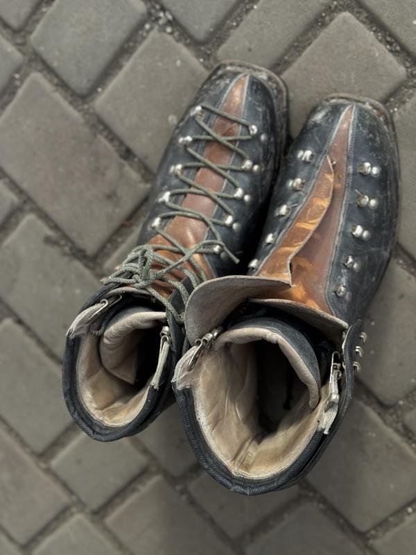 Men Raichle Boots Brown Leather 43