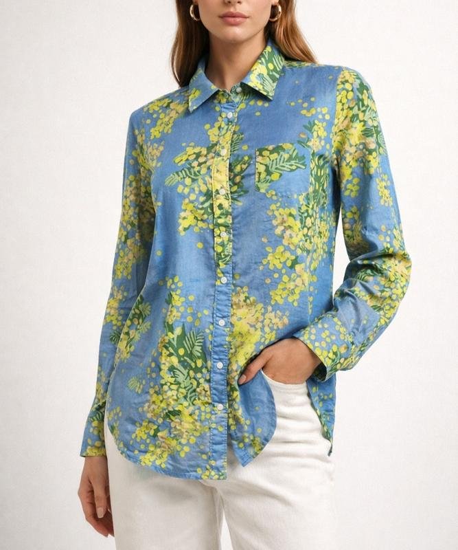 Donna Boden Camicia Multicolore Cotone XS