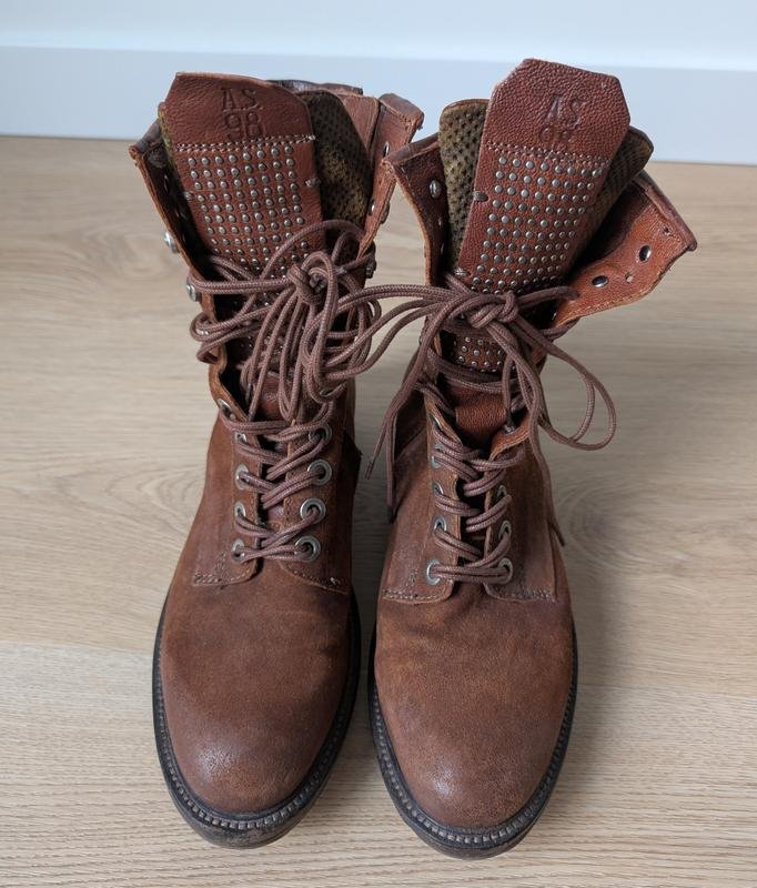 Damen A.S. 98 Stiefel Braun Leder 37