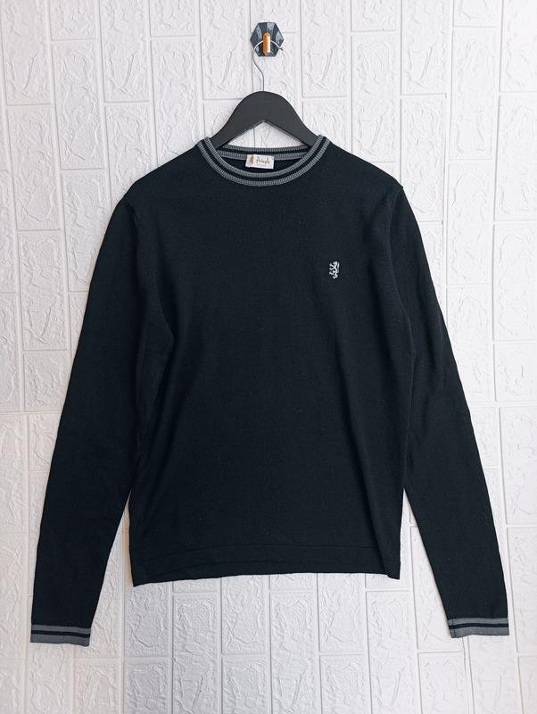 Herren Pringle of Scotland Pullover Grau Wolle S