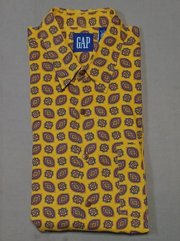 Homme GAP Chemise Moutarde Coton L