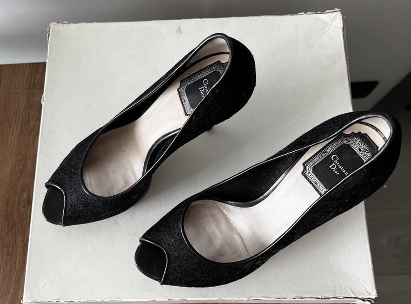 Damen Christian Dior Absätze Schwarz 38.5