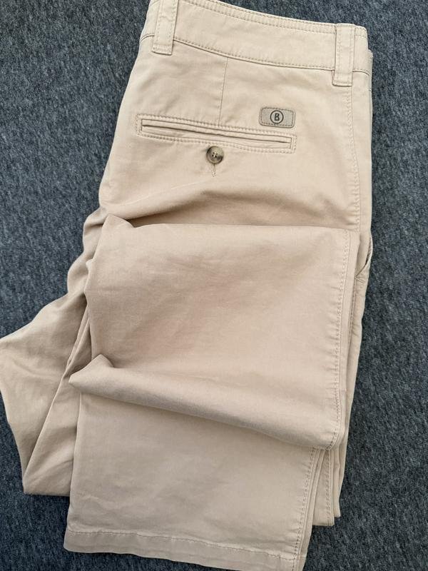 Men Bogner Trousers Beige Cotton 50