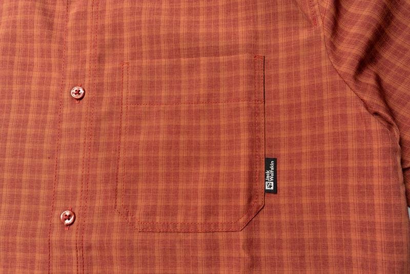 Uomo Jack Wolfskin Camicia Rossa S-M