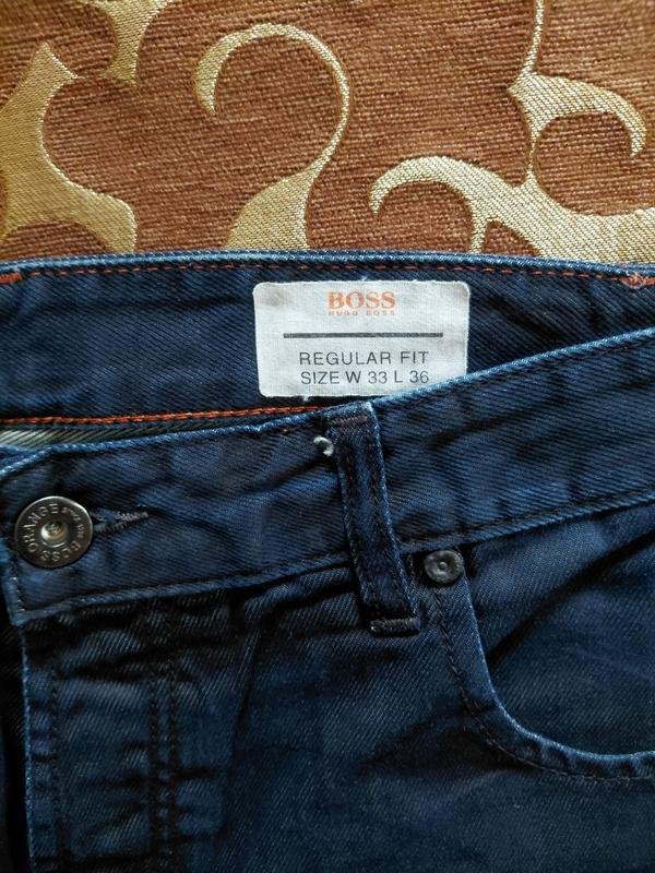 Мужские BOSS Джинсы Тёмно-синий Джинс 33