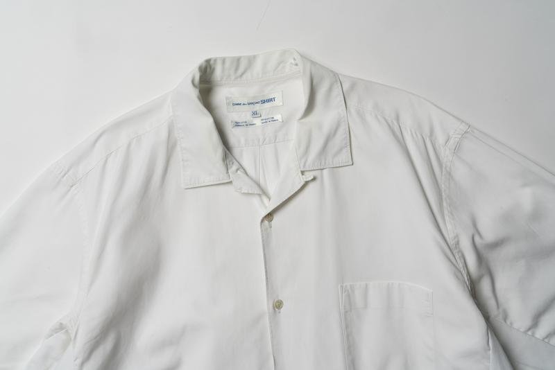 Мужской Comme des Garcons Рубашка Белая Хлопок