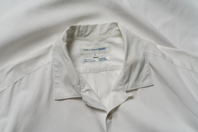 Мужской Comme des Garcons Рубашка Белая Хлопок