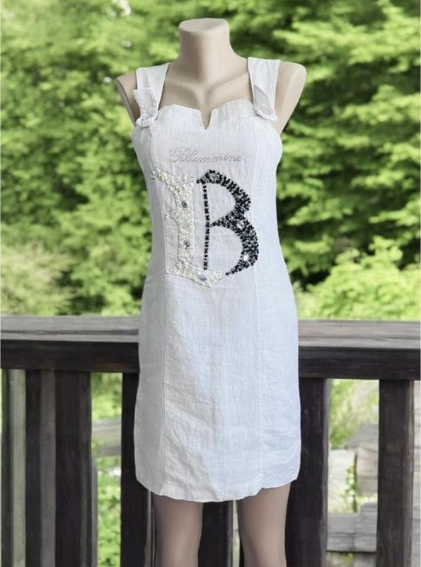 Donna Blumarine Abito Bianco Cotone S