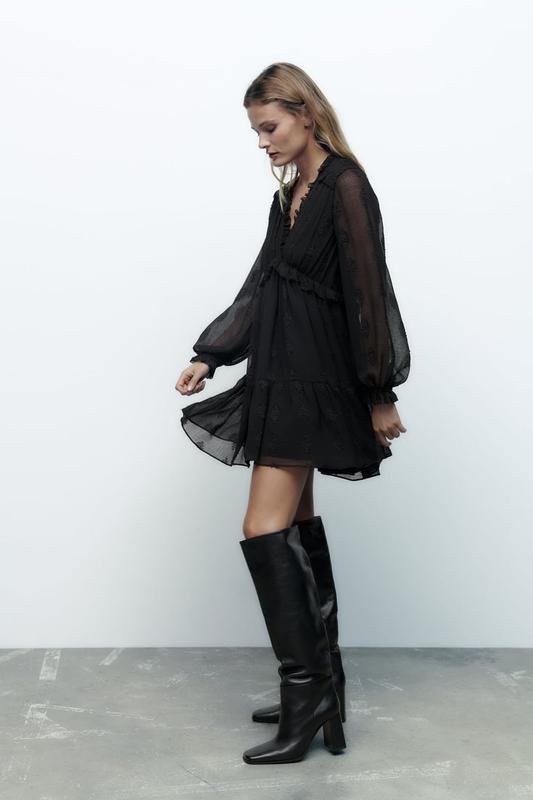 Женское See By Chloe Платье Чёрный Шифон M