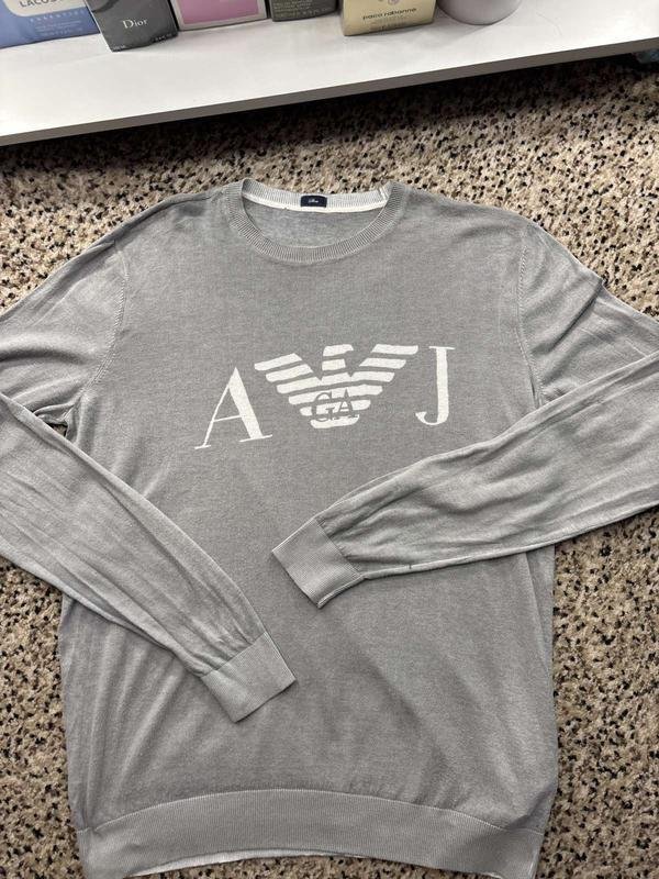 Uomo Giorgio Armani Maglione Grigio 44