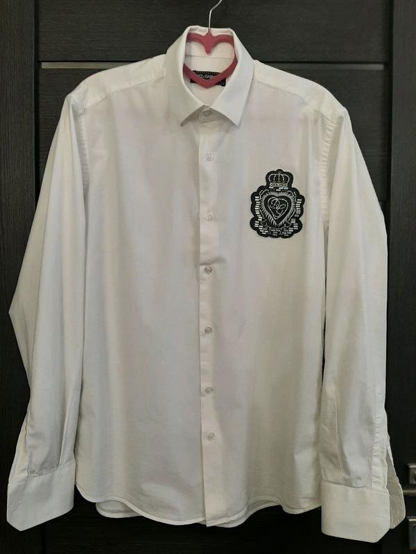 Herren Dolce & Gabbana Hemd Weiß Baumwolle 46