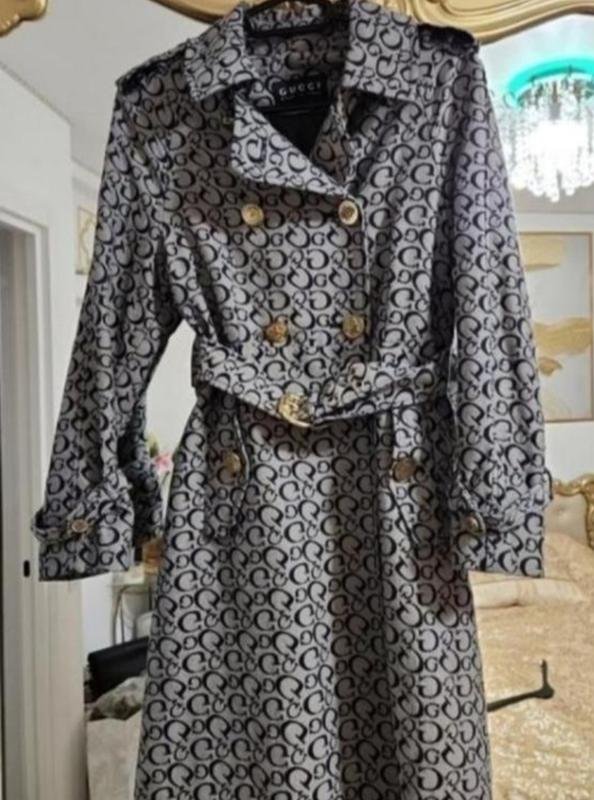 Donna Gucci Trench Coat Grigio S