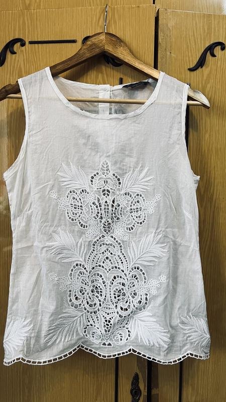 Femme Armani Exchange Chemisier Blanc Coton S