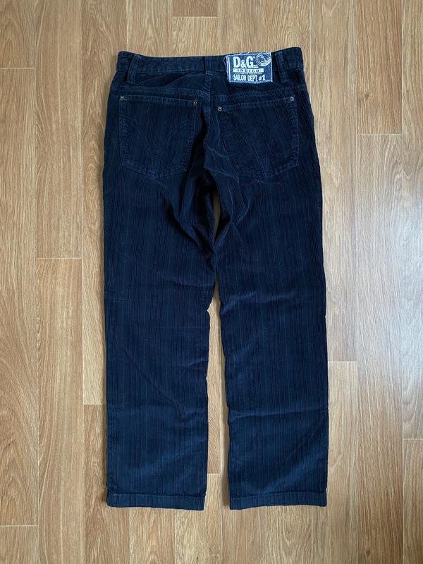 Herren Dolce & Gabbana Hose Marineblau Samt 32