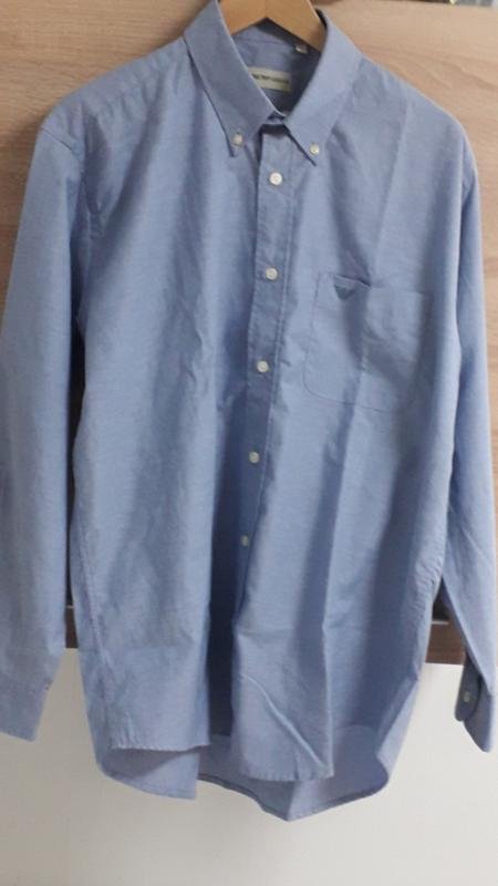 Homme Emporio Armani Chemise Bleue Coton L