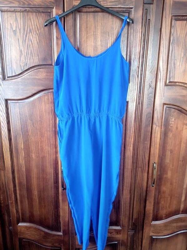 Femme Club Monaco Combinaison Bleu Marine Soie M