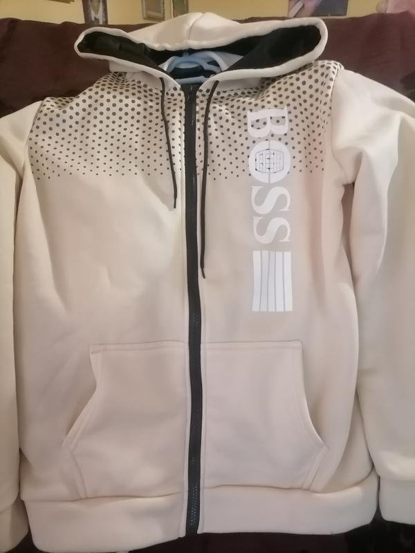 Herren Boss Jacke Beige Baumwolle 44