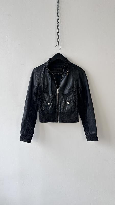 Femme Emporio Armani Veste Noir Cuir M