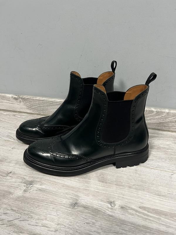 Damen Church'S Stiefel Grün Leder 39.5