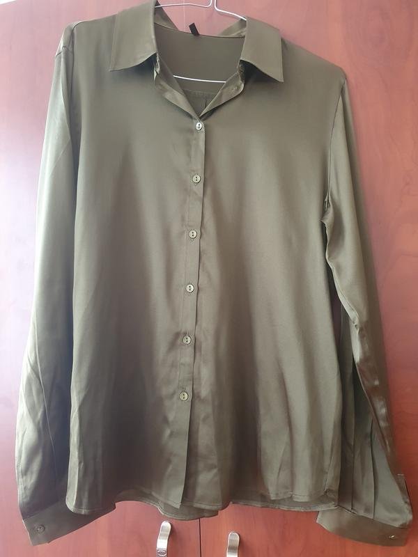 Women Intimissimi Shirt Khaki Silk M