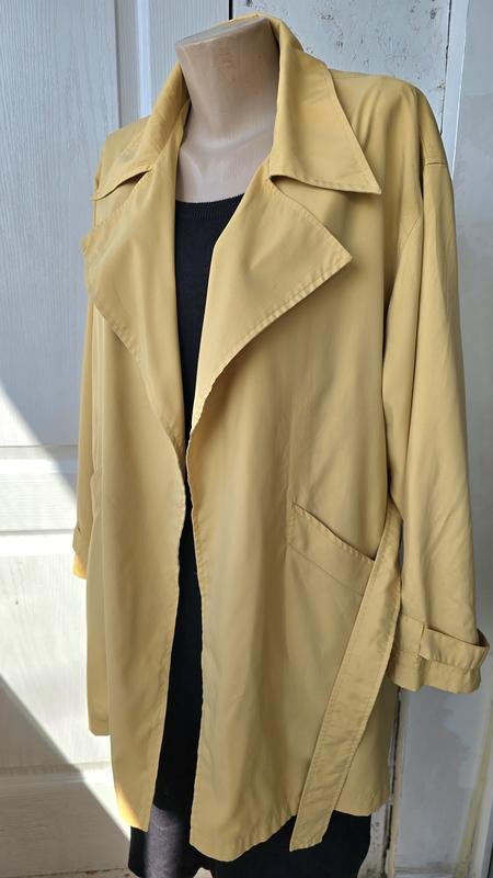 Femme Etam Trench Coat Jaune Polyester 38