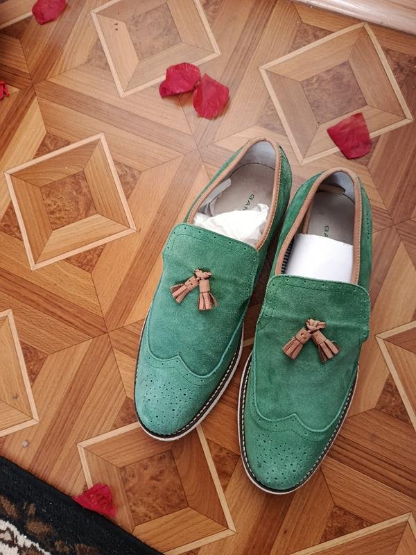 Homme Gant Chaussures Vert Suède