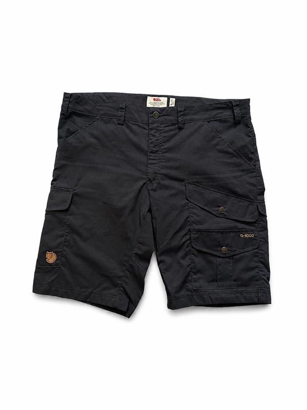 Мужской Fjällräven Шорты Чёрный Хлопок XL