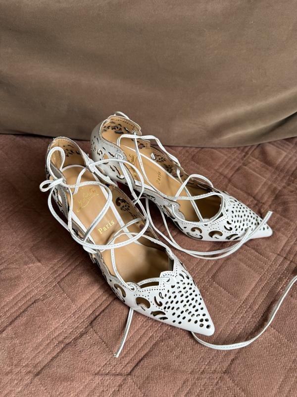 Donna Christian Louboutin Tacchi Bianchi 38,5