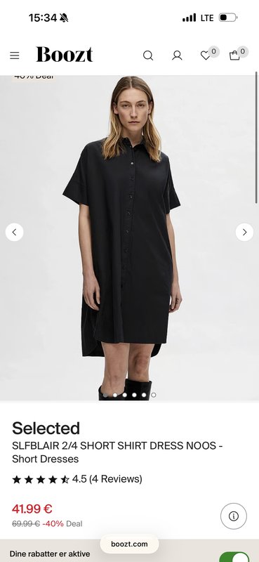 Damen Selected Kleid Schwarz  M