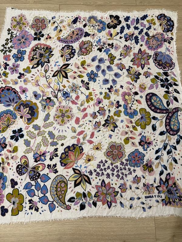 Bimba y lola Schal Weiß 130x143