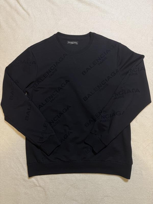 Herren Balenciaga Pullover Schwarz Baumwolle M