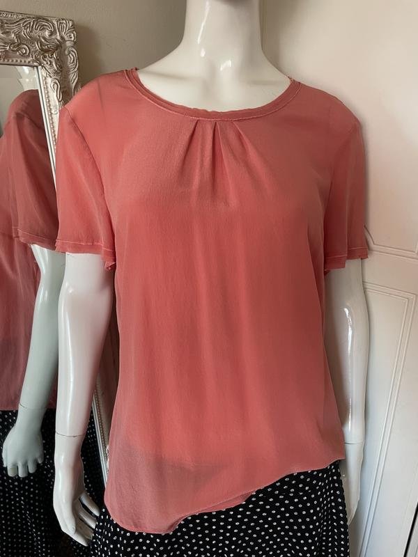 Femme Gerry Weber Chemisier Corail Soie M