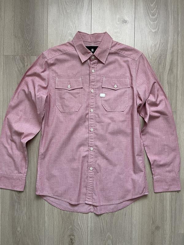 Herren G-Star Raw Hemd Rosa Baumwolle M