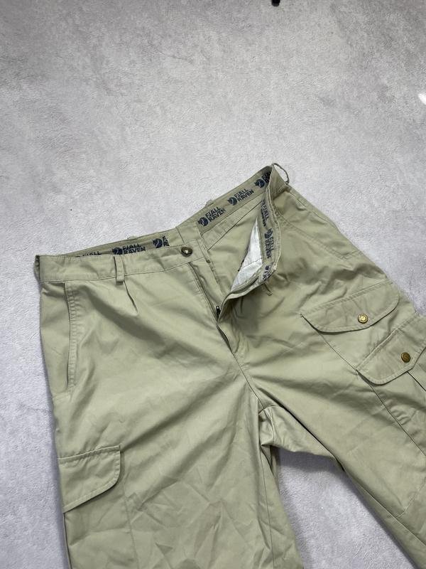 Мужские Fjällräven Штаны Бежевые Хлопок 52