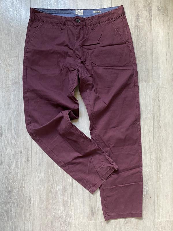 Herren ACW85 Hosen Burgunder Baumwolle 34