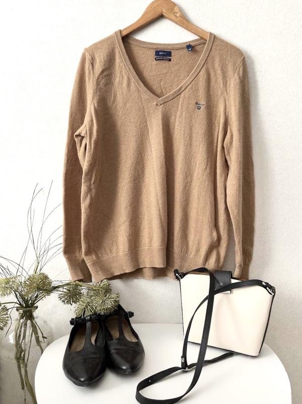 Женский Gant Джемпер Бежевый Шерсть XL