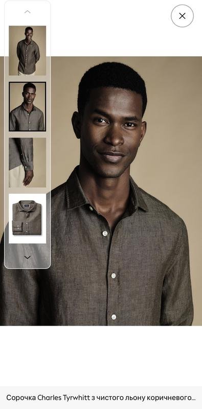 Homme Charles Tyrwhitt Chemise Marron Lin XL-XXL