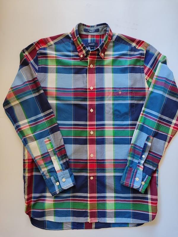 Homme Gant Chemise Multicolore Coton L