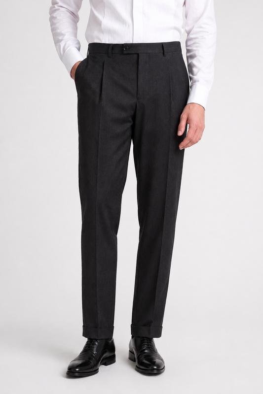 Herren Canali Hose Schwarz Viskose M