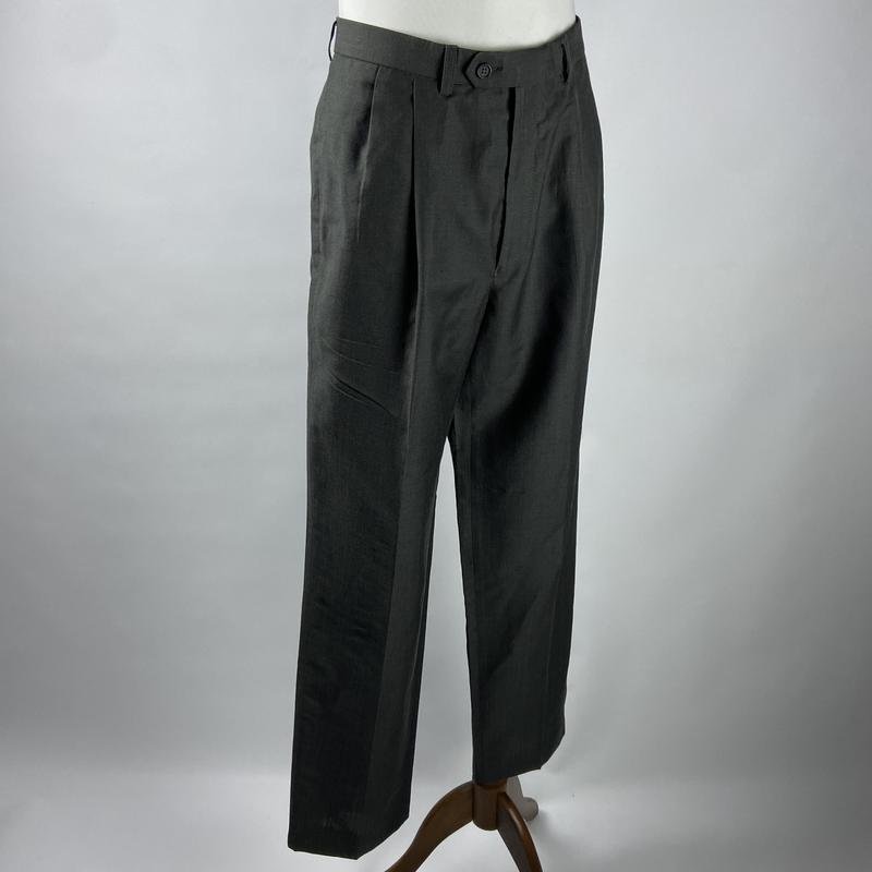 Herren Marks & Spencer Hose Khaki Wolle L