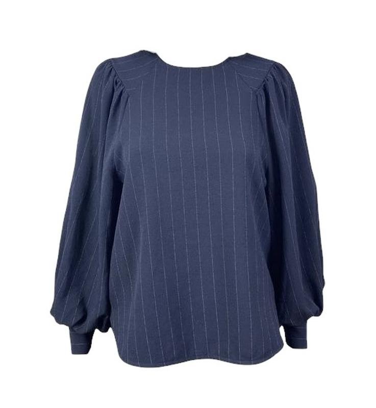 Women Ganni Shirt Navy 34